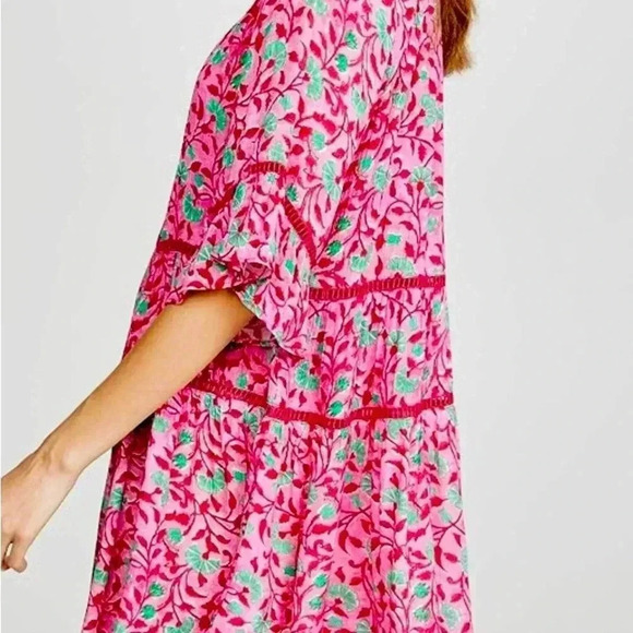 NWT Playa Lucila Floral Dress Pink - Picture 13 of 14